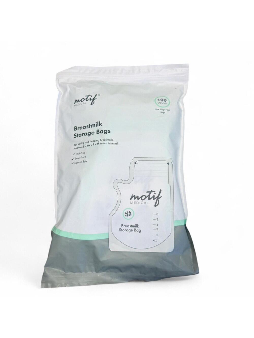 Motif Medical Breastmilk Storage Bags 100 Count BPA Free Leak Proof NEW Sealed